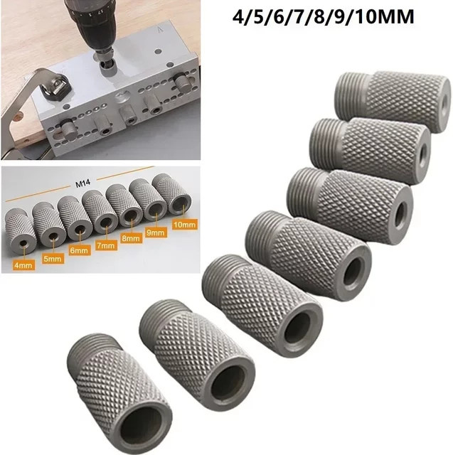 VIBRATITE Kernbohrhülse aus Edelstahl in Silber zur Holzbearbeitung als Bohrführung und Dübelvorrichtung für Taschenlöcher - Bild 1