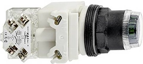 Schneider Electric 9001SK1L35LGG Leuchtdrucktaster, grün, flach, Ø 30 mm, Federrückstellung, 24 V, IP66 - Bild 1