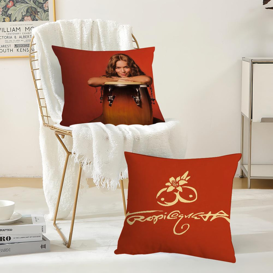Kissenbezug Karol G Design für Schlafzimmer und Wohnzimmer, Peach Skin, B/B: 18 x 18 cm - Bild 3
