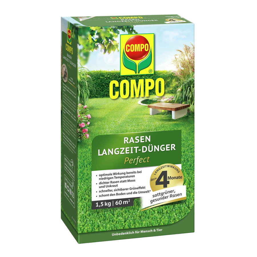 Compo Rasen Langzeit-Dünger Perfect mit 1,5 kg Füllmenge - Bild 2