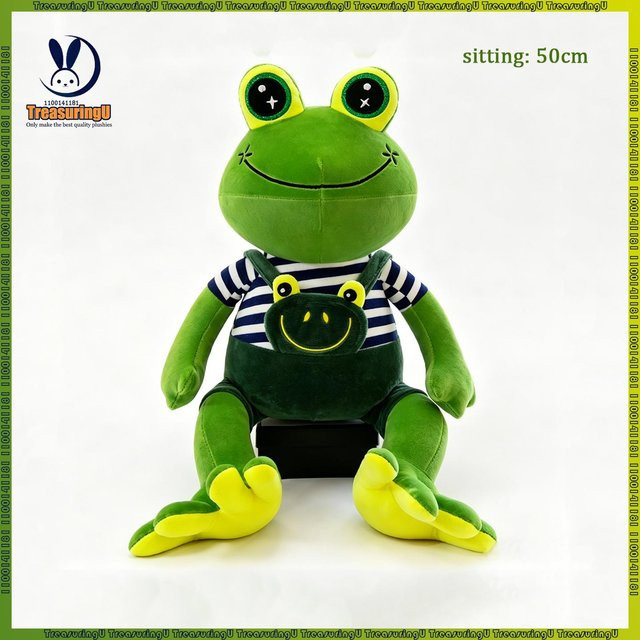 Treasuringu Cartoon Frosch Plüschtier Paar, Kuscheltiere - Bild 1