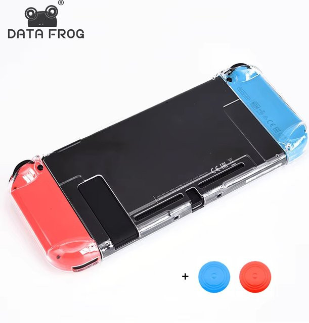 DATA FROG Transparente Hard Shell Schutzhülle kompatibel mit Nintendo Switch - Bild 1