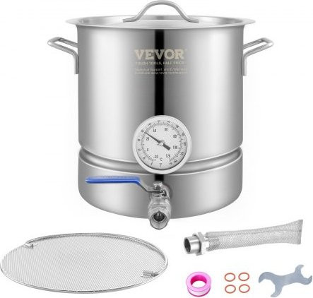 VEVOR Braukessel Edelstahl für die Heimbrauanlage, 18,93 l, Silber - Bild 1