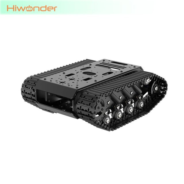 Hiwonder Kettenroboter-Chassis in Schwarz, Standard- und Fortgeschrittene Version mit optionalem LiPo-Akku und Ladegerät - Bild 1