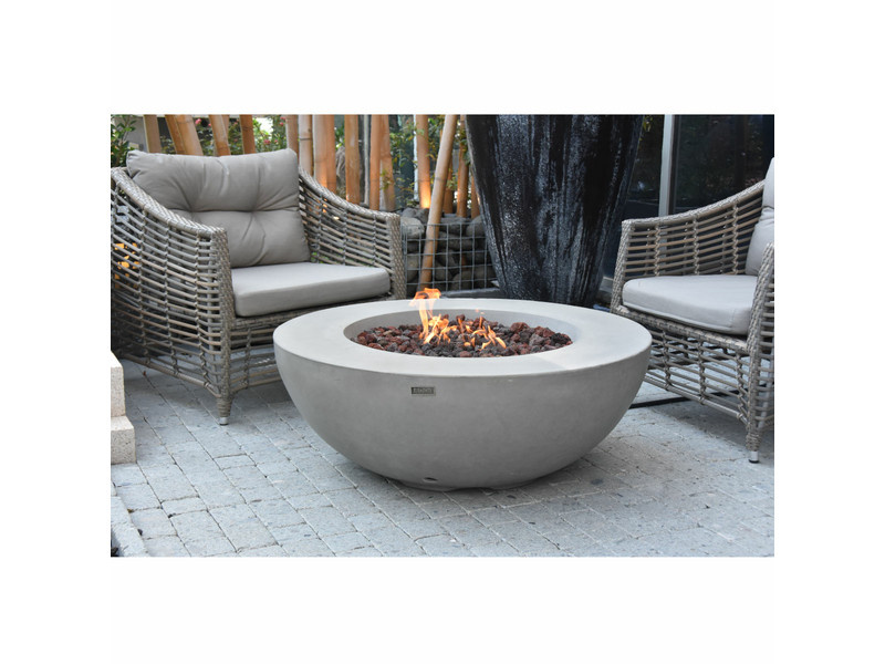 Elementi Gasfeuerstelle Ätna Feuertisch in Beton-Optik Grau aus Faserbeton und Edelstahl, B/T/H: 107,0 x 60,5 x 40,0 cm - Bild 3