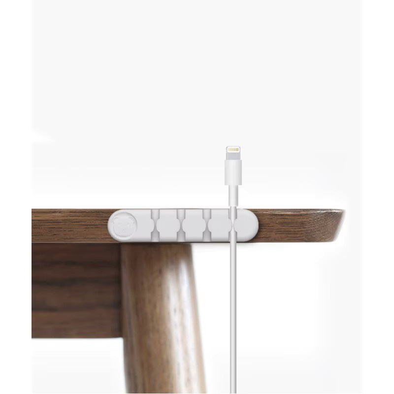 Wsellda Desktop-Kabel-Organizer aus Silikon mit selbstklebender Fixierung zur Kabelaufbewahrung - Bild 2