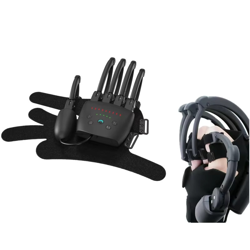 Intelligentes Exoskelett-Roboterhandschuh-System für Elektromotor-Krafttraining und Rehabilitation in Schwarz - Bild 5