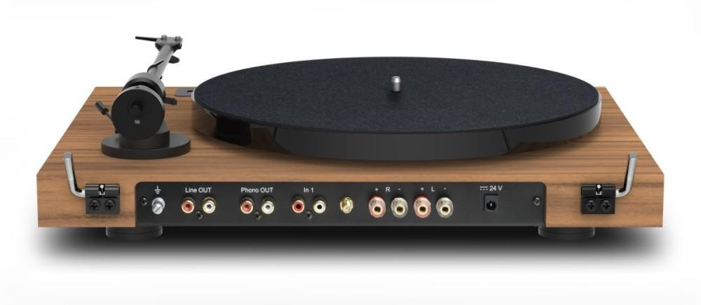 Pro-Ject JukeBox E1 mit OM5e Tonarm Plattenspieler Komplettsystem mit Bluetooth in Braun - Bild 3