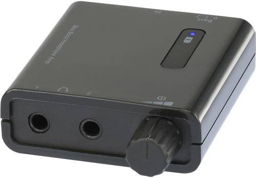 SpeaKa Professional Mobiler Kopfhörerverstärker Schwarz mit USB-C, 3,5 mm Jack und Micro-USB - Bild 1
