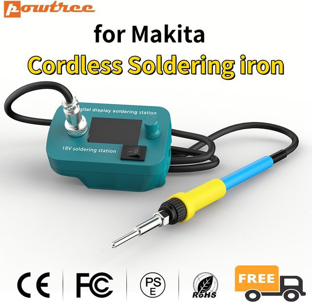 Kabelloser elektrischer Lötkolben für Makita 14,4 bis 18 V Akku mit einstellbarer Temperatur von 300 °C bis 510 °C zum Reparieren von Metallschweißpistolen - Bild 1