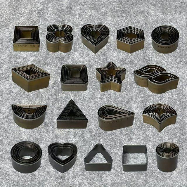 7er Set Stanzformen aus Metall für Kunstleder und DIY-Projekte, Durchmesser: 20 mm bis 50 mm - Bild 1