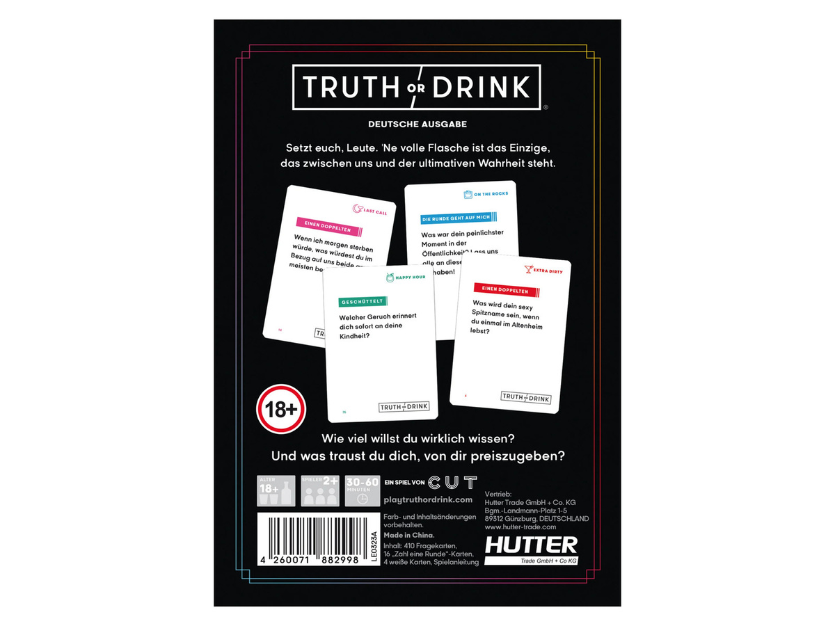 HUCH! Truth or Drink Partyspiel ab 18 Jahren - Bild 2