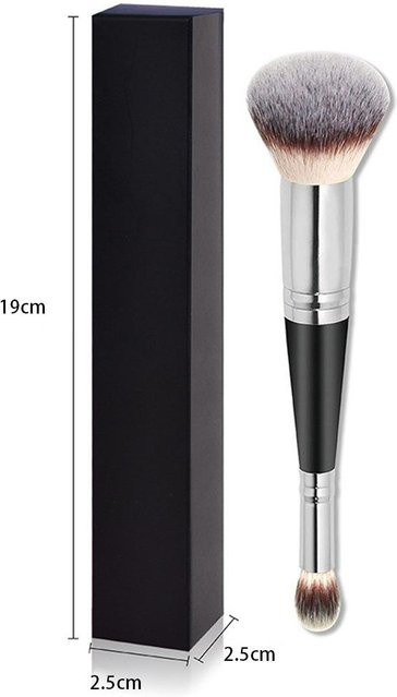 NATAWA Doppelkopf-Make-up-Pinsel 2-in-1, Silber, Unisex - Bild 1