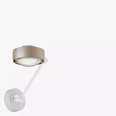 Occhio Sento Parete Singolo 20 Up/Down LED Wandleuchte in Gold Matt und Weiß Matt mit warmweißem Licht (3.000 K) - Bild 1