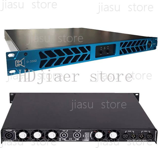 CVR Professioneller Leistungsverstärker D-3302 Digitaler Subwoofer Verstärker in Schwarz mit 3300W Hochleistung - Bild 1