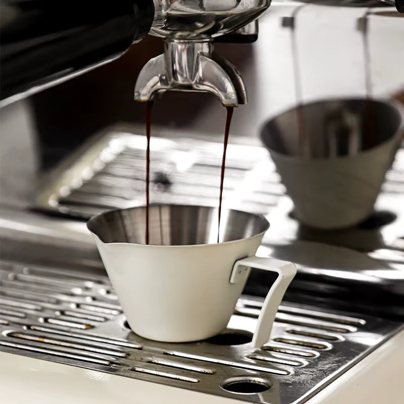 WUWANLI Espresso-Extraktionstasse aus Edelstahl 304 mit Skala, Silber, 100 ml - Bild 2