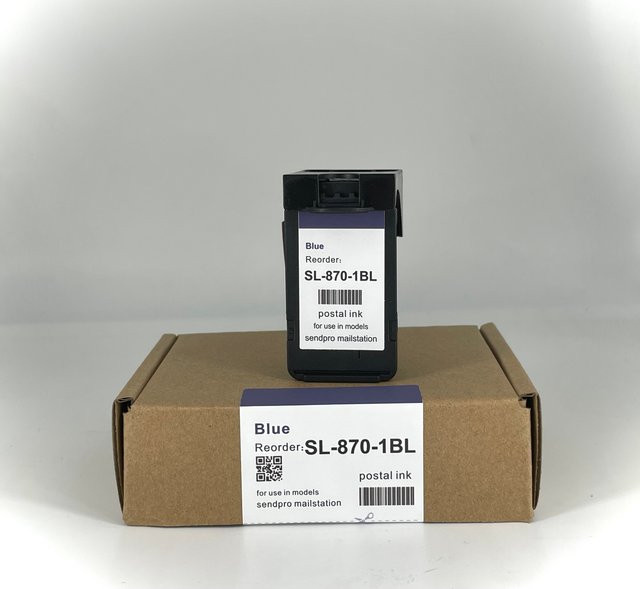 Pitney Bowes Tintenpatrone Sl8701/SL-870-1 für Sendpro Mailstation Frankiermaschinen in Rot - Bild 1