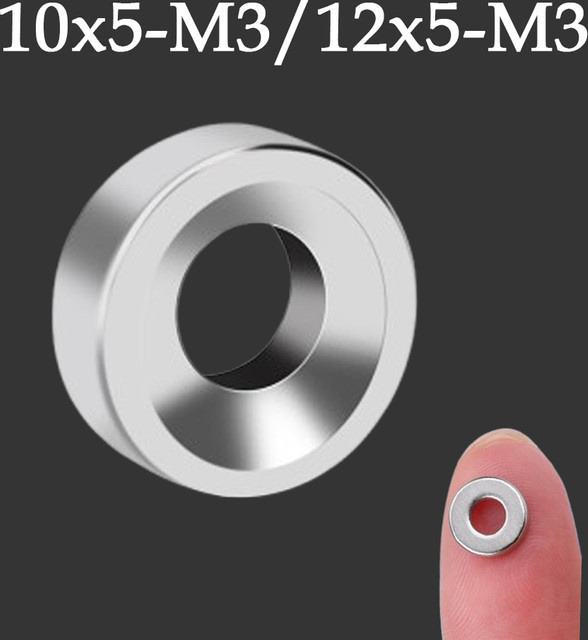 Eurmax Senkmagnet 10x5-M3/12x5-M3 für Fotowände, Kühlschrankmagnete und DIY-Dekoration - Bild 1