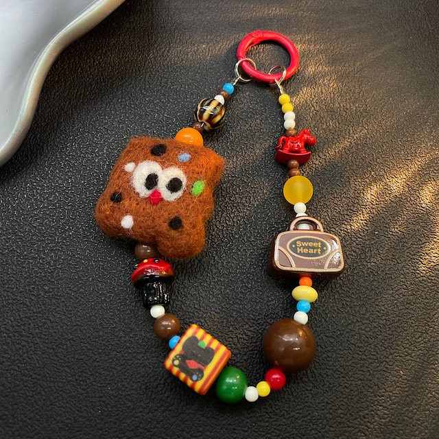 Quqibing Retro-Handykette mit amerikanischem Anhänger und Kamera-Design, dekoratives Hängeseil in Multicolour, Unisex - Bild 1