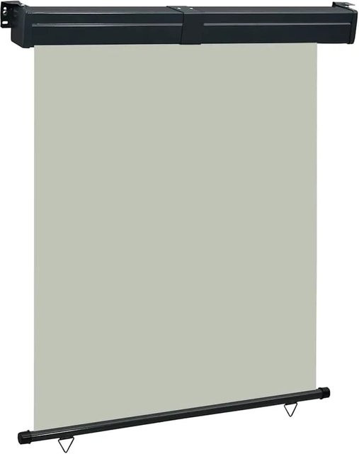 Furnicato Balkon-Seitenmarkise aus Polyester in Grau, B/H: 145 x 250 cm - Bild 1