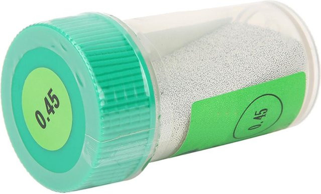 Koogeelife Lötkugeln aus Zinn in Silber, 0,45 mm Durchmesser für Reballing und Leiterplattenlöten - Bild 1