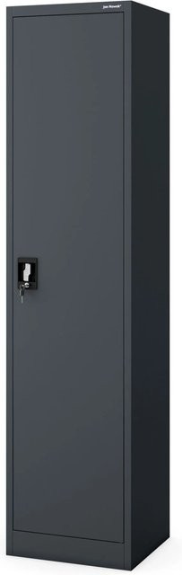 Jan Nowak Aktenschrank ALEX aus Stahl in Anthrazit, H x B x T: 185 x 45 x 40 cm - Bild 1