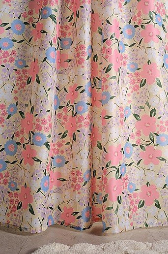 Jotex Duschvorhang SUMMER FLOWER in Multicolour mit floralem Design, Höhe: 180 cm, Breite: 200 cm - Bild 1