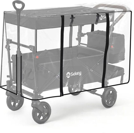 Sekey Regenschutzhülle aus EVA für faltbare Bollerwagen mit Dach B/T/H: 110 x 60 x 75 cm