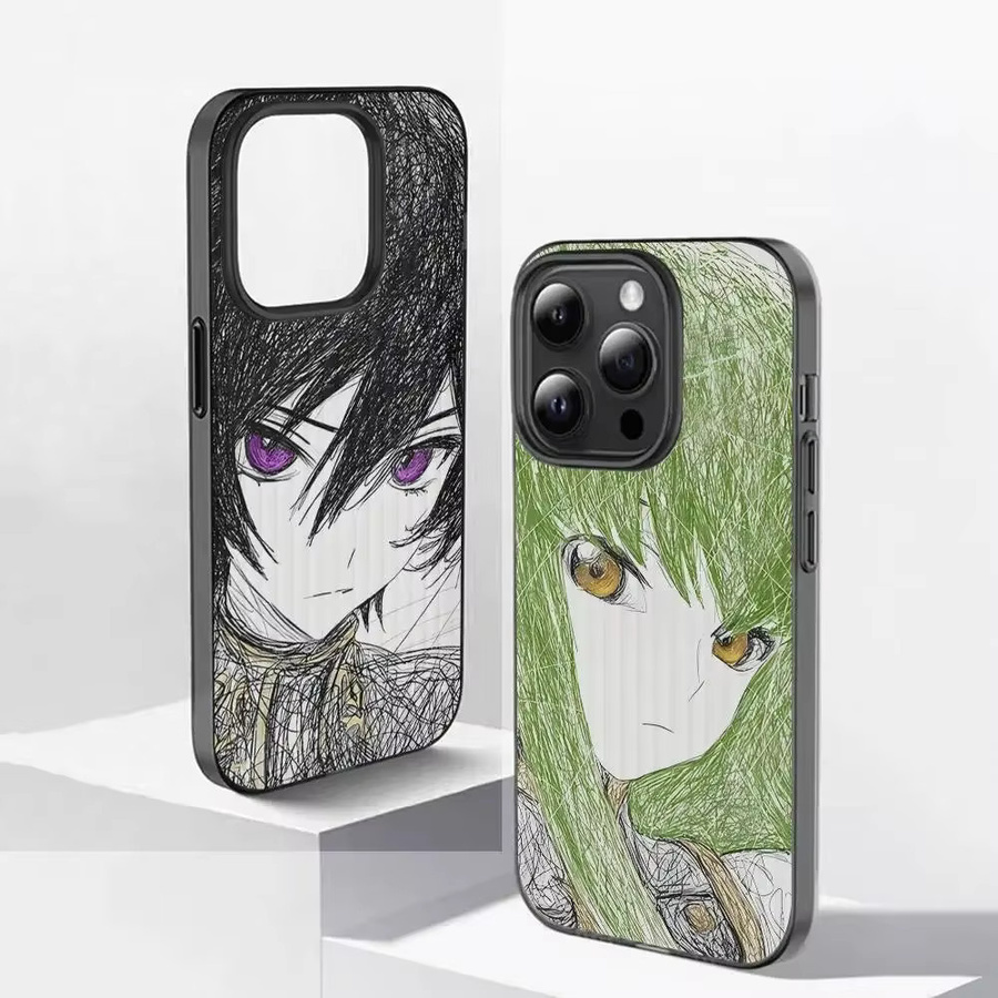 Handyhülle Code Geass mit Wellenmuster für iPhone 11 bis iPhone 17 Pro Max, mattes Cover in Multicolour - Bild 2