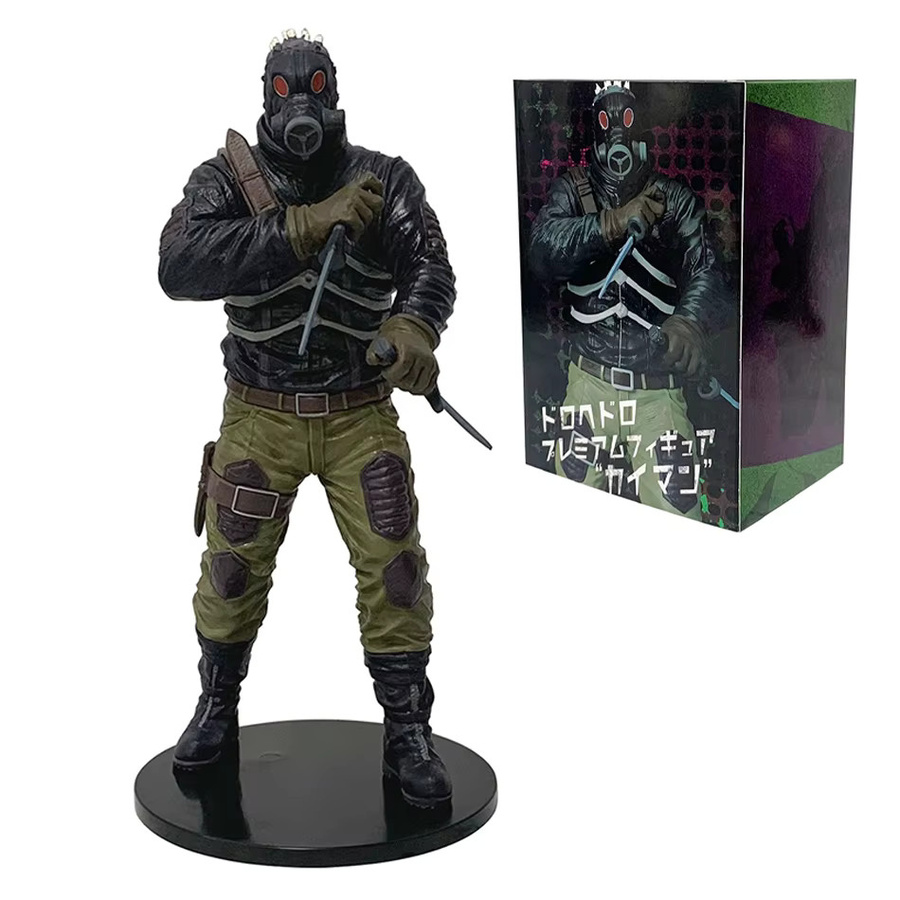 Bandai Dorohedoro Cayman & Herz-Eidechsenkopf-Gasmasken-Szenenfigur, 20cm - Bild 3