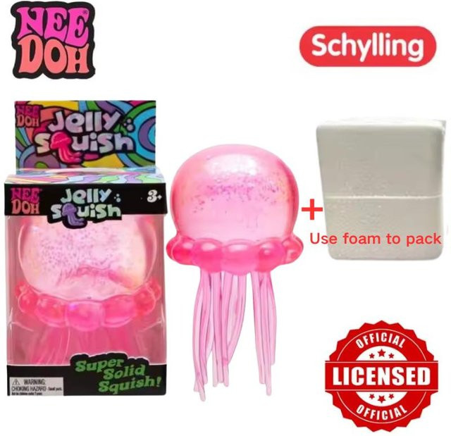Schylling Qualle & Nice Cube, weiches sensorisches Fidget-Spielzeug - Bild 1