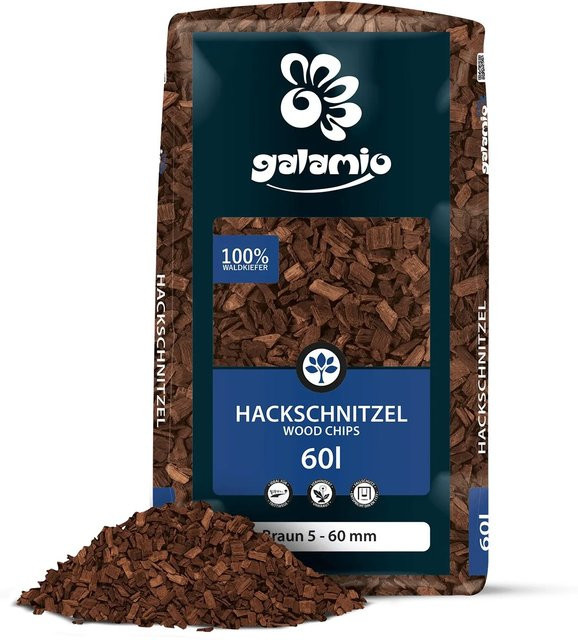 Galamio Holzhackschnitzel Braun 60 l - Bild 1