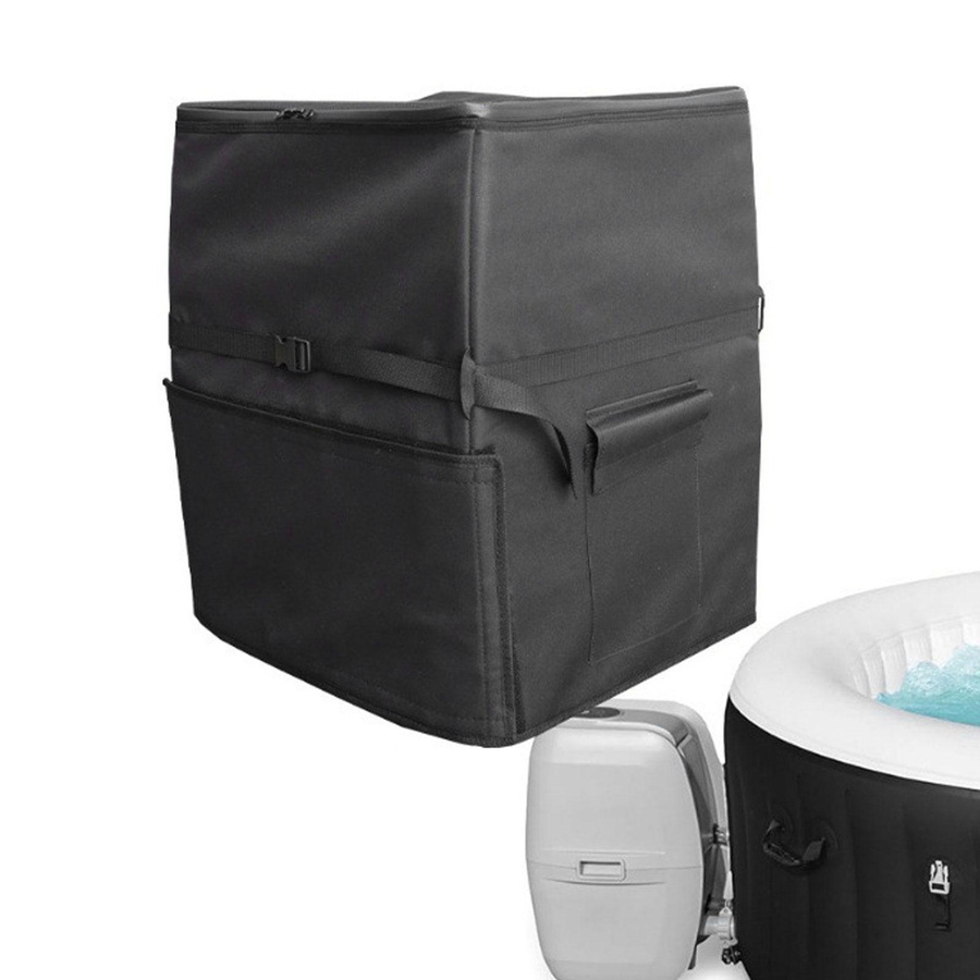 Igeteck Whirlpool Pumpenabdeckung aus isoliertem Oxford-Gewebe mit Aluminiumfolie und wasserdichtem Reißverschluss - Bild 5