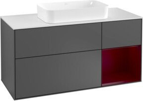 V&B Waschtischunterschrank Finion in Anthrazit Matt, Breite: 120 cm, Tiefe: 50,1 cm, Höhe: 50,1 cm - Bild 1