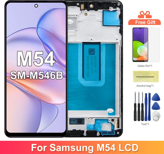 Samsung Galaxy M54 5G LCD-Touchscreen Ersatz Display Digitizer Baugruppe in Schwarz - Bild 1