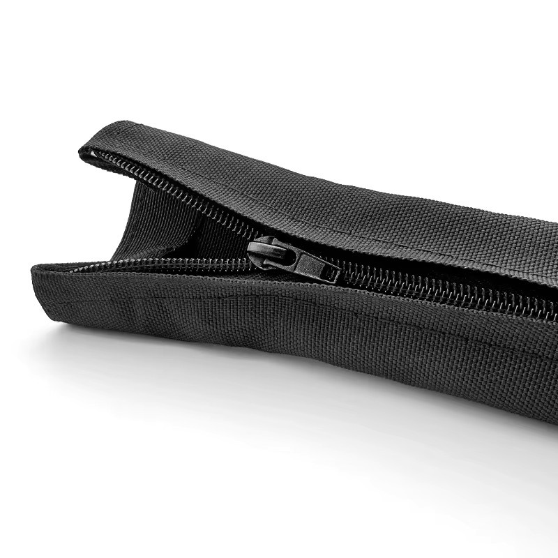Wiederverwendbare Anti-Tangle-Kabelhülle mit Reißverschluss in Schwarz, staubdichter Kabel-Organizer für Drahtmanagement im Home-Office, Durchmesser: 16–100 mm - Bild 3