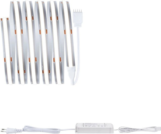 Paulmann MaxLED 500 COB LED-Strip Basisset in Weiß mit 6500K Cool White Lichtfarbe und 10W Leistung - Bild 1