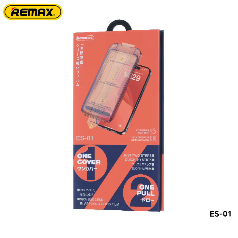 REMAX Panzerglas One Cover One Pull für iPhone 17 17 Air 17 Pro 17 Pro Max sowie iPhone 16 und 15 Serie, transparent - Bild 3