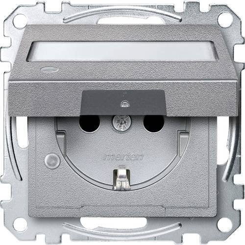 Merten Steckdose System M Aluminium MEG2313-0460 Silber IP44 - Bild 1