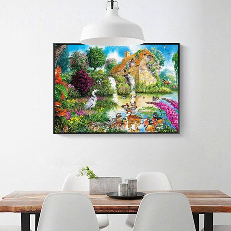 FIYO Diamond Painting Set als Motiv-Stickerei für die Wanddekoration, Mehrfarbig, B/H: 30 x 20 cm - Bild 1