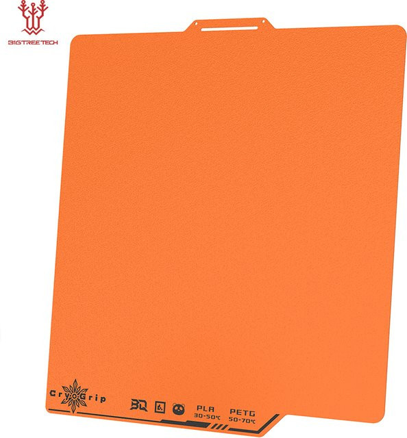 BIQU Panda Build Plate CryoGrip Pro Cool Plate Upgrade für Bambu Lab A1 P1 X1 A1 MINI und Prusa MK4 Prusa XL 3D-Drucker-Zubehör in Orange - Bild 1