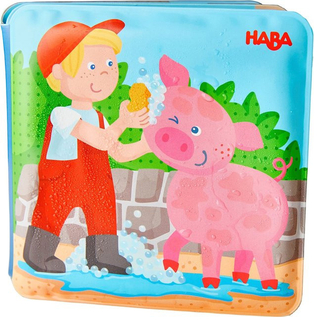 HABA Badebuch Waschtag bei Schwein & Kuh Bauernhof ab 18 Monaten - Bild 1