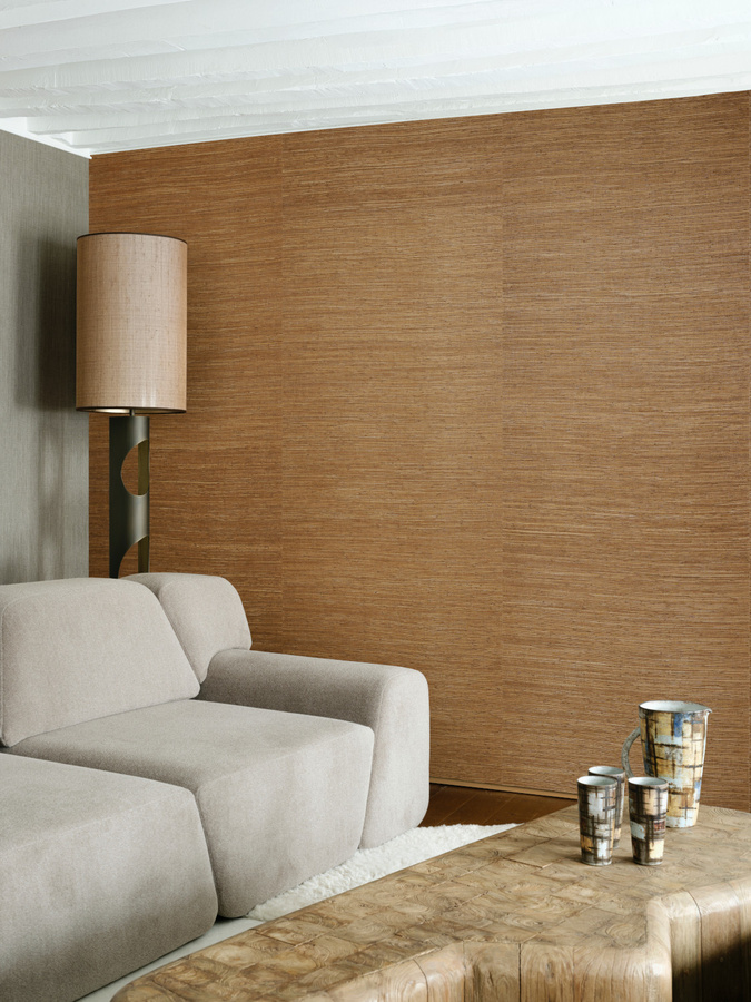 Arte Wallpaper Gradient Caramel - Modernes Vlies-Design in Braun mit abstraktem Naturmotiv - Bild 1