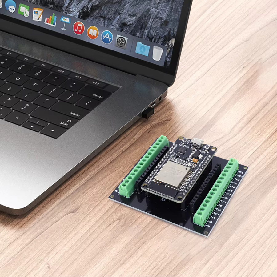 ALLOET ESP32 Entwicklungsboard NodeMCU-32S CP2102 mit WiFi und Bluetooth in Schwarz - Bild 3