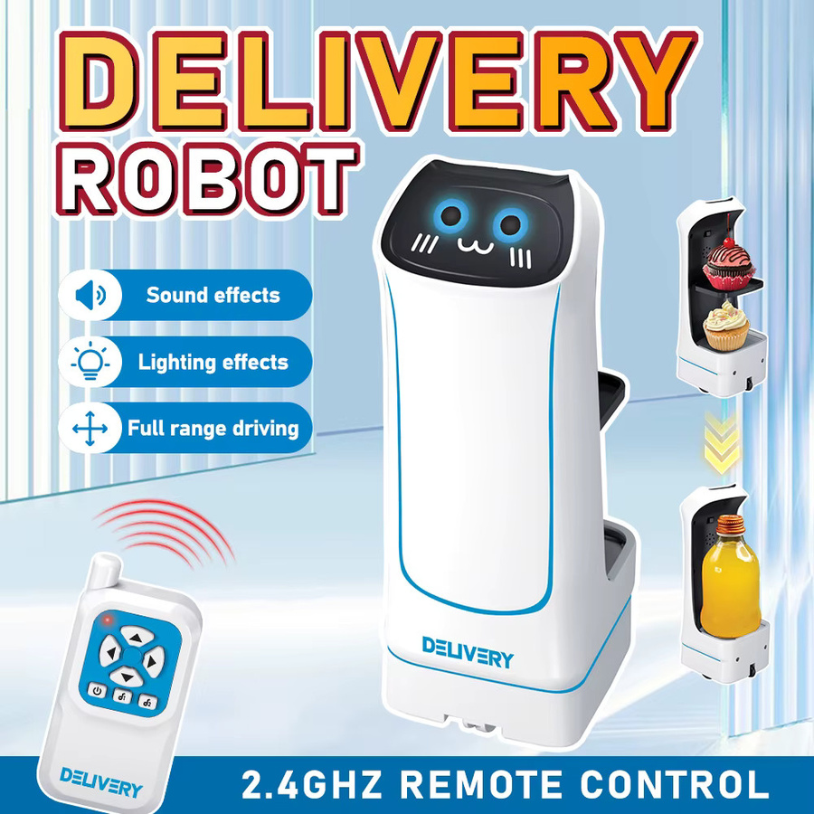 BigShu Food Delivery Roboterspielzeug, mit Licht und Ton, 2,4 G RC - Bild 3