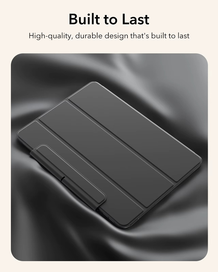 ESR iPad Air 11 Zoll Hülle für M4/M3/M2 Modelle mit magnetischer Abdeckung und Auto-Wake-Funktion in Schwarz oder Lila - Bild 6