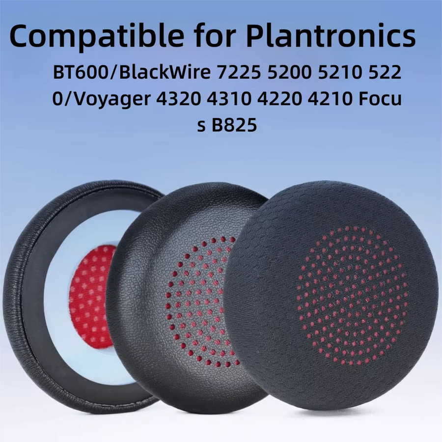 Plantronics Ohrpolster für Kopfhörer in Schwarz, passend für Blackwire 7225, Voyager 5200, 5210, 5220, 4320, 4310, 4220, 4210 und Focus B825 - Bild 2