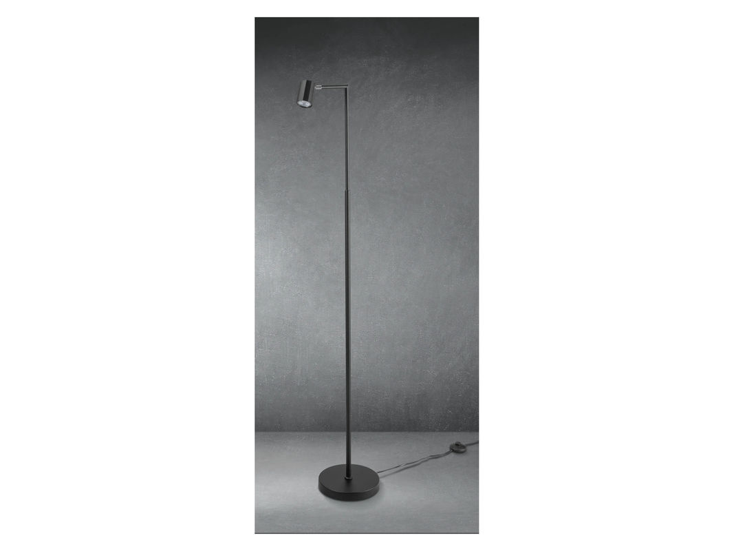LIVARNO HOME LED-Stehleuchte aus Stahl in Schwarz mit neigbarem und schwenkbarem Kopf - Bild 2