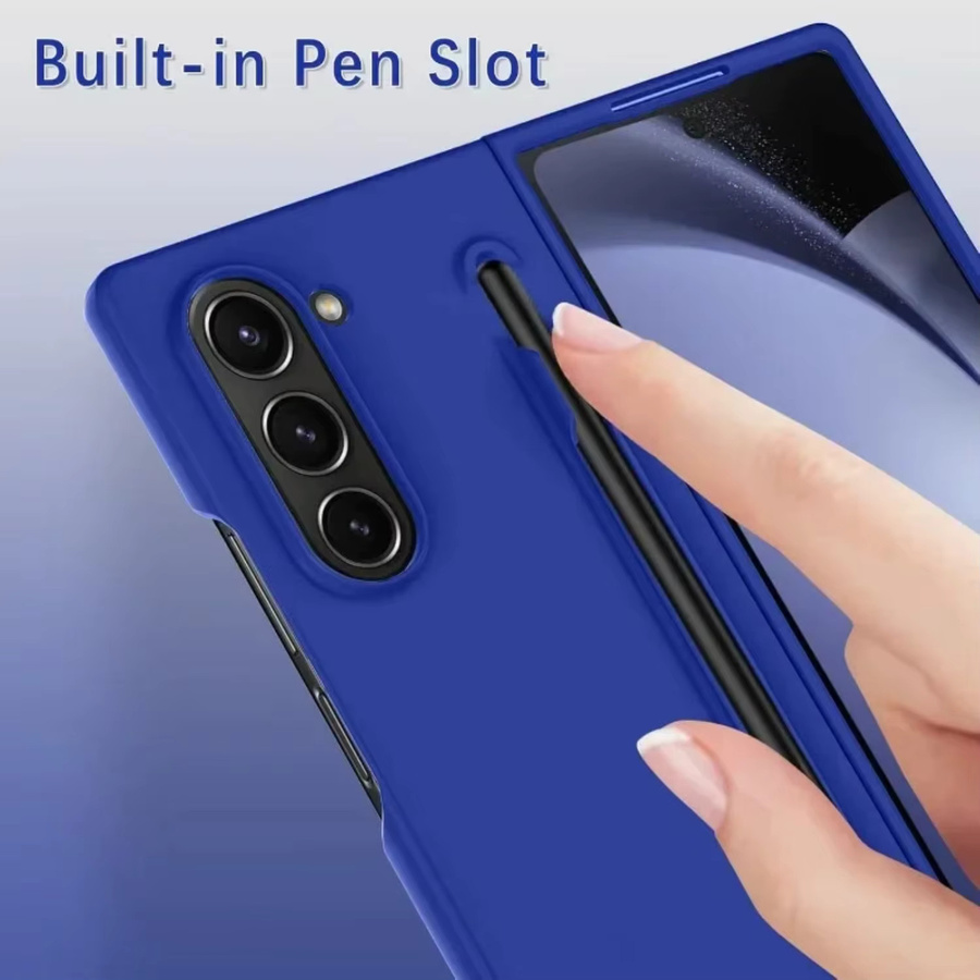 Stoßfeste Schutzhülle mit S Pen Slot für Samsung Galaxy Z Fold 7 6 5 4 3 in mattierten Candy-Farben - Bild 2
