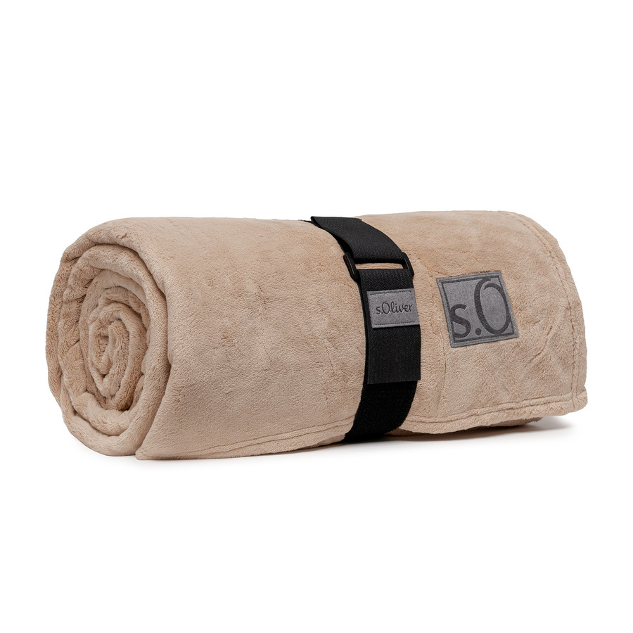s.Oliver Wohndecke Kuschelsoft 3638 Beige B/B: 150 x 200 cm - Bild 1